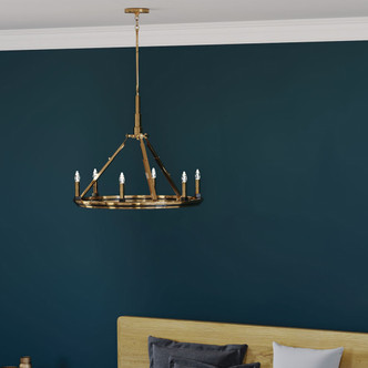Emmala Six Light Chandelier (52420BNB)