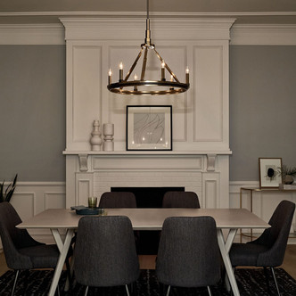 Emmala Six Light Chandelier (52420BNB)