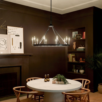 Emmala Ten Light Chandelier (52421BK)