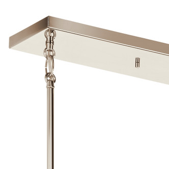 Torvee Five Light Linear Chandelier (52425PN)