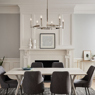 Tolani Six Light Chandelier (52427PN)