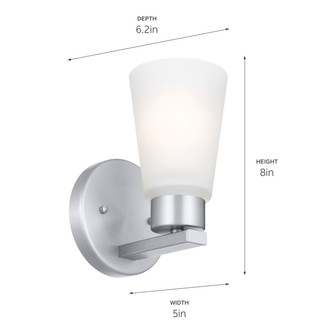 Stamos One Light Wall Sconce (52437NI)