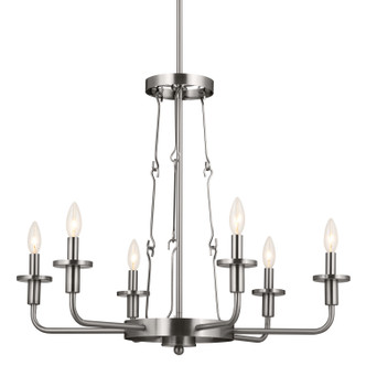 Vetivene Six Light Chandelier (52451CLP)
