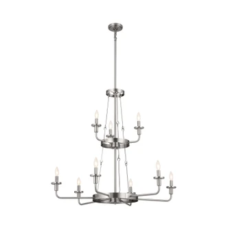 Vetivene Nine Light Chandelier (52452CLP)