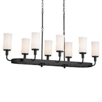 Vetivene Eight Light Linear Chandelier (52453BKT)