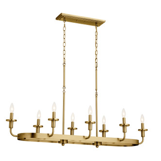 Vetivene Eight Light Linear Chandelier (52453NBR)
