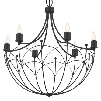 Kichler - 52462BKT - Six Light Chandelier - Topiary - Textured Black