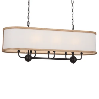 Heddle Eight Light Linear Chandelier (52467AVI)