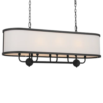 Heddle Eight Light Linear Chandelier (52467BKT)