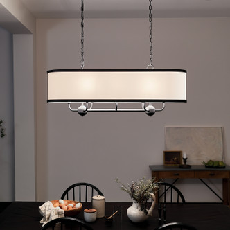 Heddle Eight Light Linear Chandelier (52467BKT)
