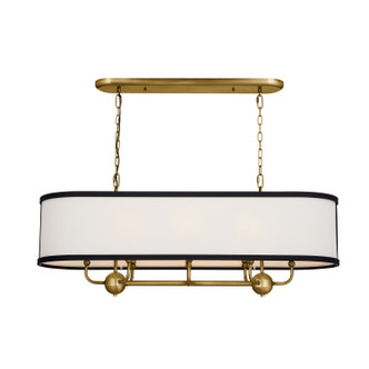 Heddle Eight Light Linear Chandelier (52467NBR)