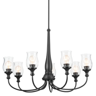 Melis Seven Light Chandelier (52469BK)