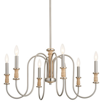 Karthe Six Light Chandelier (52470NI)