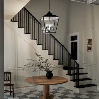 Dame Four Light Foyer Pendant (52475AVI)