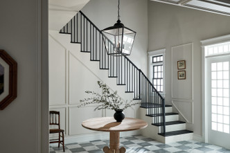 Dame Four Light Foyer Pendant (52475BKT)
