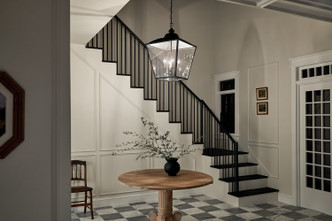 Dame Four Light Foyer Pendant (52475BKT)