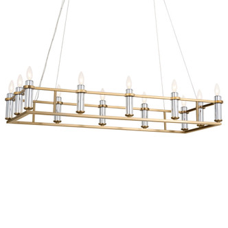 Kichler - 52492BNB - 12 Light Linear Chandelier - Rosalind - Brushed Natural Brass