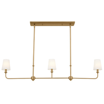 Pallas Three Light Linear Chandelier (52519BNB)