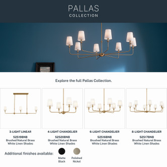 Pallas Four Light Chandelier (52520BNB)