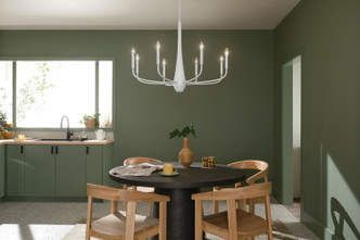 Deela Eight Light Chandelier (52526WH)