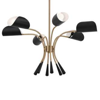 Arcus Six Light Chandelier (52559CPZBK)