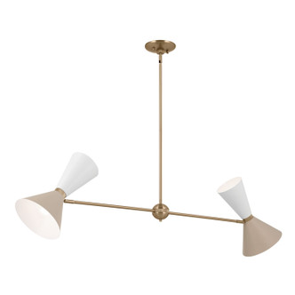 Phix Four Light Linear Chandelier (52569CPZGRG)
