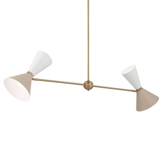 Phix Four Light Linear Chandelier (52569CPZGRG)
