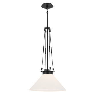 Kichler - 52581BK - One Light Pendant - Albers - Black