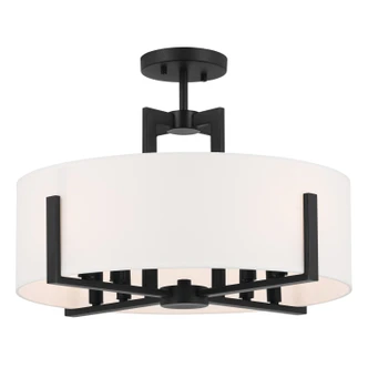 Kichler - 52592BK - Eight Light Pendant/Semi Flush - Malen - Black