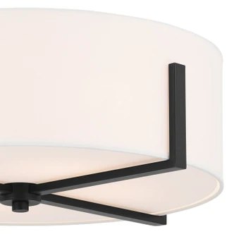 Malen Four Light Flush Mount (52594BK)