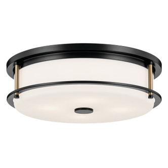 Kichler - 52597BKCPZ - Four Light Flush Mount - Brit - Black