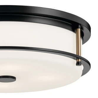 Brit Four Light Flush Mount (52597BKCPZ)