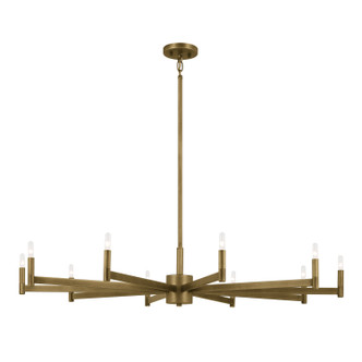 Kichler - 52613NBR - Ten Light Chandelier - Erzo - Natural Brass