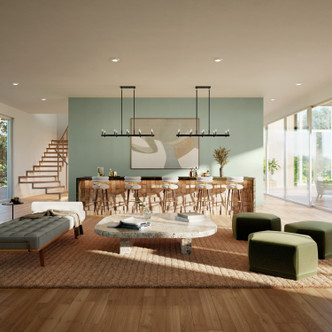 Erzo Ten Light Linear Chandelier (52614BK)