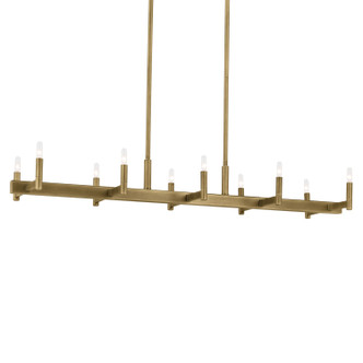 Erzo Ten Light Linear Chandelier (52614NBR)