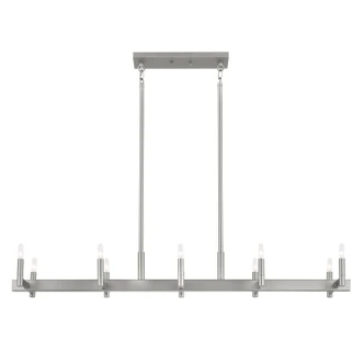 Erzo Ten Light Linear Chandelier (52614SN)