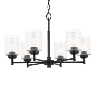 Winslow Six Light Chandelier (52616BK)