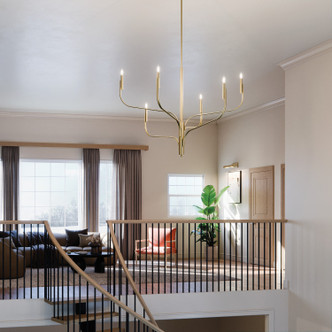 Livadia Six Light Chandelier (52674CPZ)