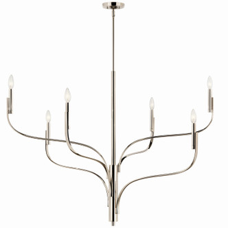 Livadia Six Light Chandelier (52674PN)