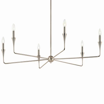 Alvaro Six Light Chandelier (52690PN)