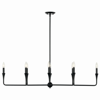 Alvaro Eight Light Linear Chandelier (52693BK)