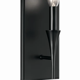 Alvaro One Light Wall Sconce (52694BK)
