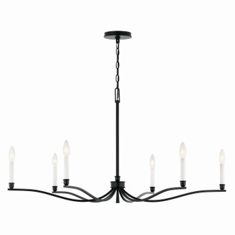 Malene Six Light Chandelier (52696BK)