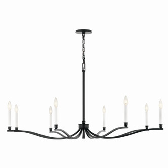 Malene Eight Light Chandelier (52697BK)