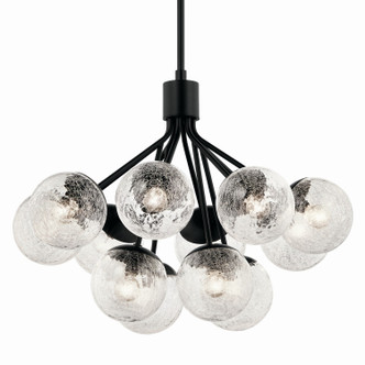 Silvarious 12 Light Chandelier Convertible (52701BK)