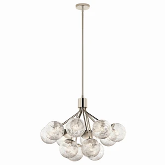 Kichler - 52701PN - 12 Light Chandelier Convertible - Silvarious - Polished Nickel