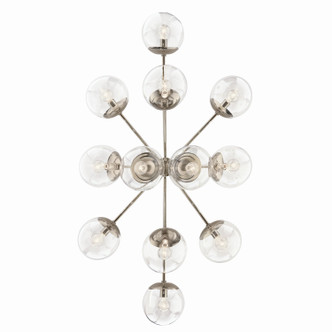 Silvarious 12 Light Linear Chandelier Convertible (52703PNCLR)