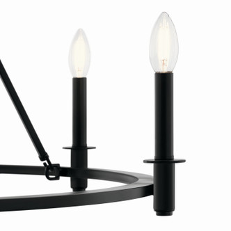 Carrick Six Light Chandelier (52705BK)