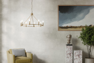 Carrick Eight Light Chandelier (52706CPZ)