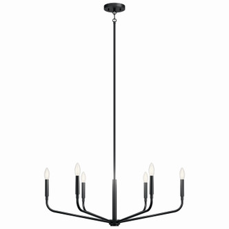 Madden Six Light Chandelier (52718BK)